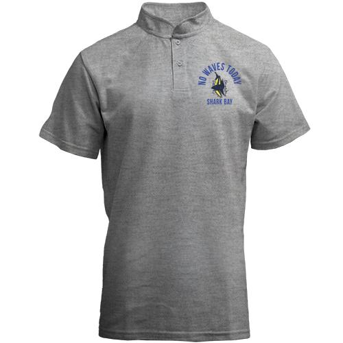 Футболка з коміром стійкою No Waves Today Акула