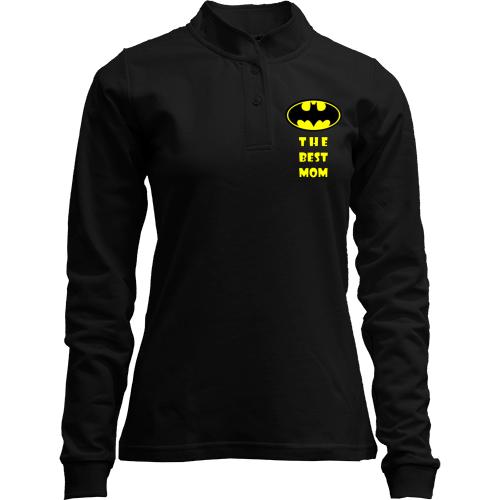 Лонгслів поло зі стійкою The best mom (Batman)