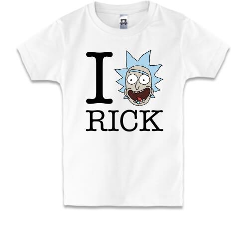 Детская футболка Rick And Morty - I Love Rick