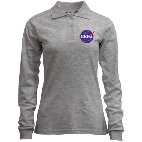 Лонгслив поло Инна (NASA Style)