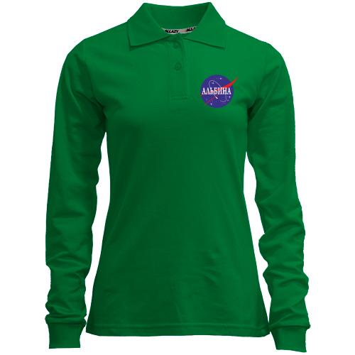 Лонгслив поло Альбина (NASA Style)
