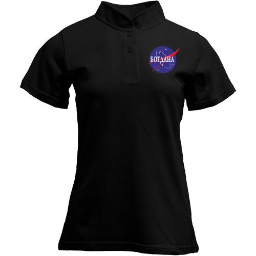 Футболка с воротником стойкой Богдана (NASA Style)