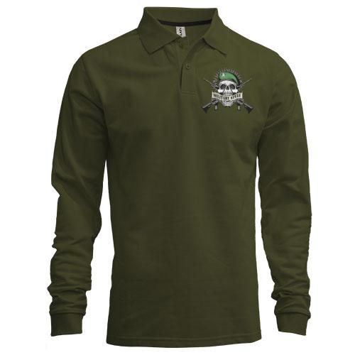 Лонгслів поло military style
