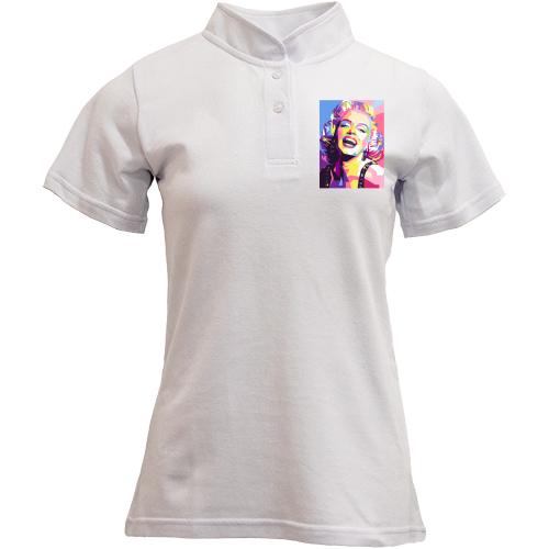 Футболка з коміром стійкою Marilyn Monroe Art