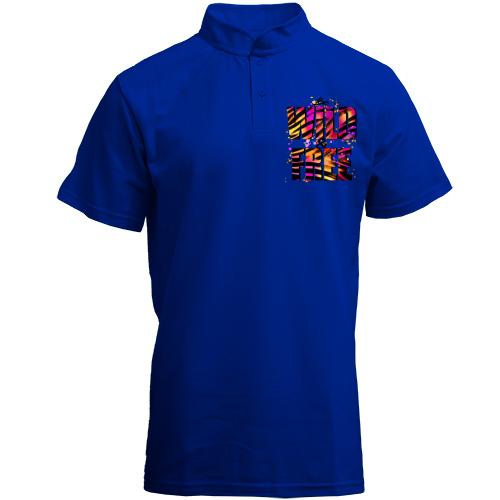 Футболка з коміром стійкою Be wild & free