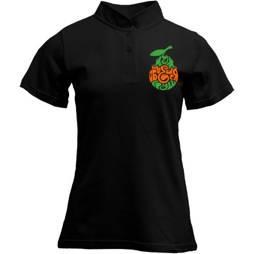 Футболка з коміром стійкою Чоловік об'ївся груш