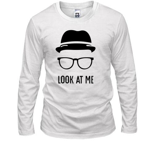 Лонгслив с шляпой и очками Look at me