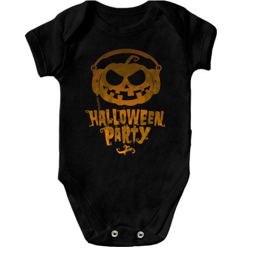 Дитячий боді з написом Halloween Party