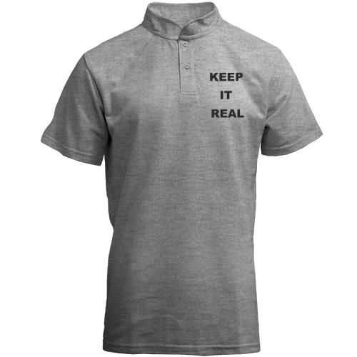 Футболка з коміром стійкою  Keep It Real 2