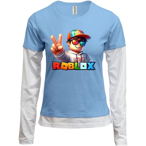 Комбинированный лонгслив RobloxMan