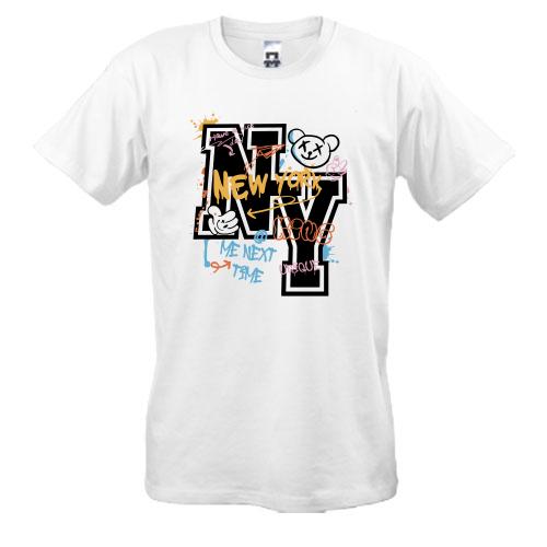 Футболка NY з графіті