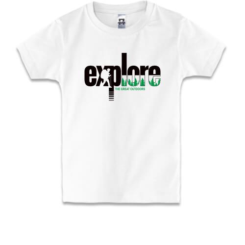 Дитяча футболка Explore - The Great Outdoor