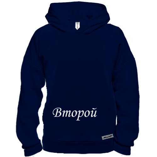 Худи BASE с каллиграфической надписью «Второй»