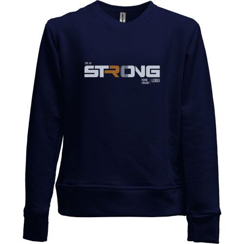 Дитячий світшот без начісу Stay Strong Leader
