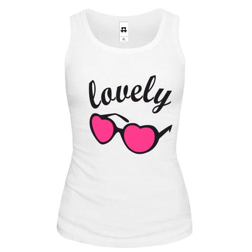 Жіноча майка з рожевими окулярами Lovely