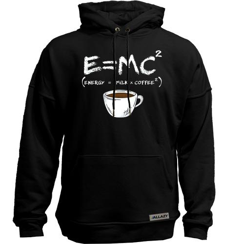 Худи без начеса E=MC2 (Energy = Milk x Coffee)