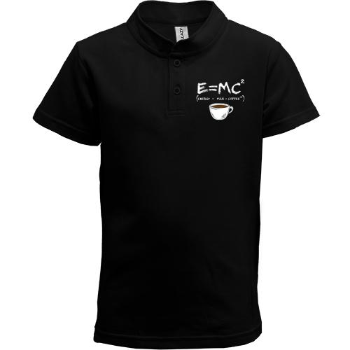 Детская футболка поло E=MC2 (Energy = Milk x Coffee)