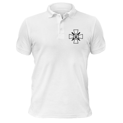 Футболка поло с эмблемой Сухопутных войск Украины