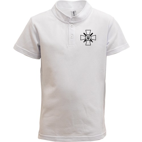 Детская футболка поло с эмблемой Сухопутных войск Украины