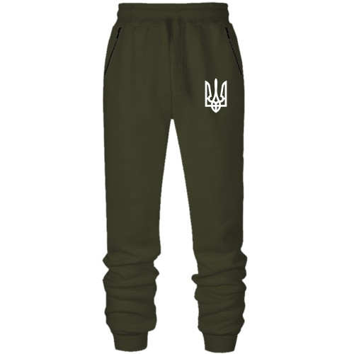 Штани з футера без начісу з міні гербом України на грудях (2)