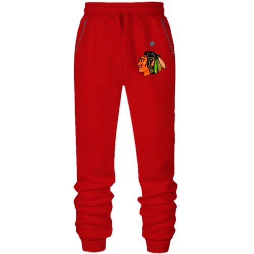 Штаны из футера без начеса Chicago Blackhawks