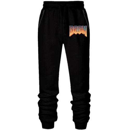 Штани з футера без начісу DOOM