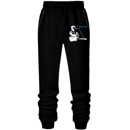 Штаны из футера без начеса Виктор Цой