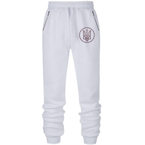Штани з футера без начісу з гербом України (UCU)
