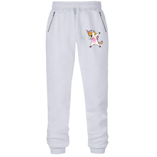 Штаны из футера без начеса Единорог Dab