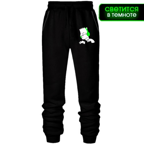 Штаны из футера без начеса Барт (glow)