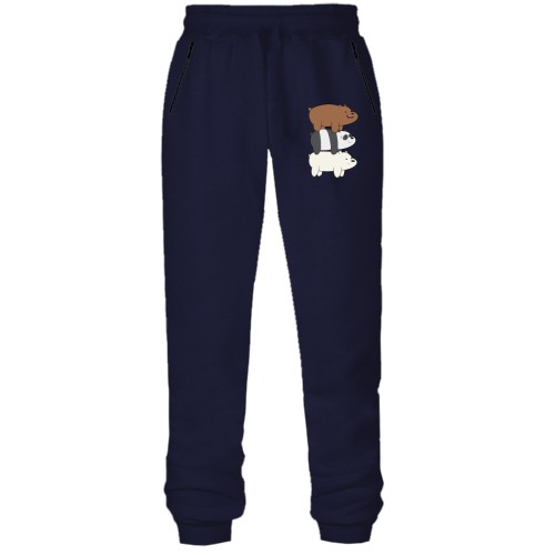 Штаны из футера без начеса We bare bears (3 медведя)