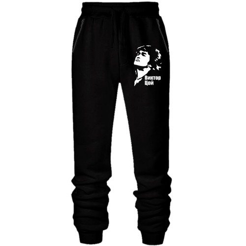 Штаны из футера без начеса Виктор Цой (3)