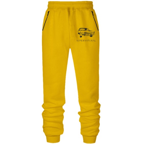 Штаны из футера без начеса  с Импалой