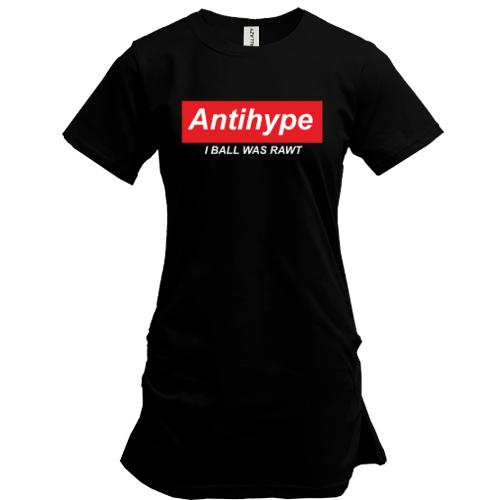 Подовжена футболка Antihype - I ball was rawt