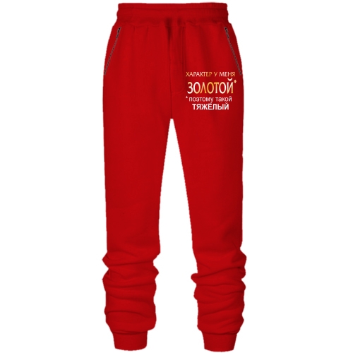 Штаны из футера без начеса Золотой характер