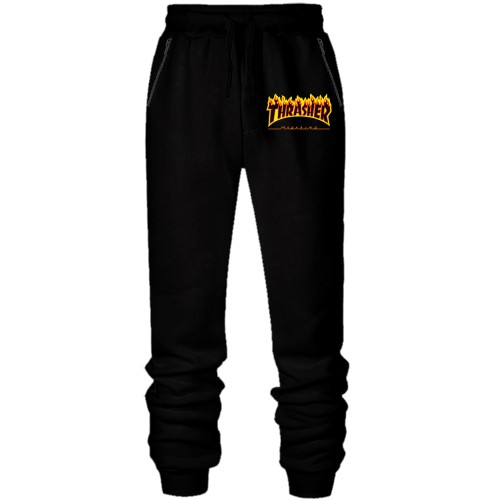 Штани з футера без начісу Thrasher Fire