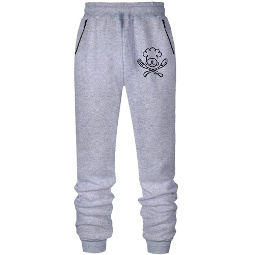 Штани з футера без начісу для Шеф кухаря з ложкою і виделкою