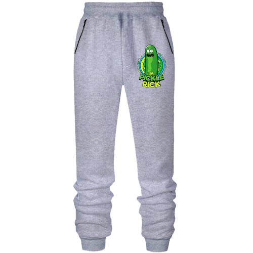 Штани з футера без начісу pickle Rick