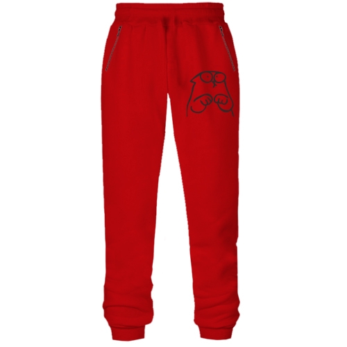 Штани з футера без начісу Кота Саймона