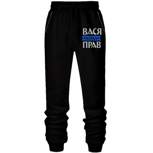 Штаны из футера без начеса Вася всегда прав