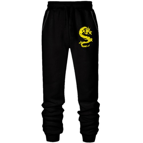 Штаны из футера без начеса Дракоша