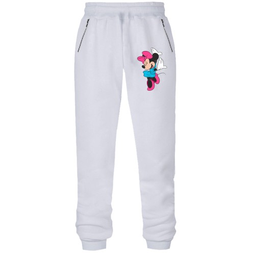 Штаны из футера без начеса Мини Маус