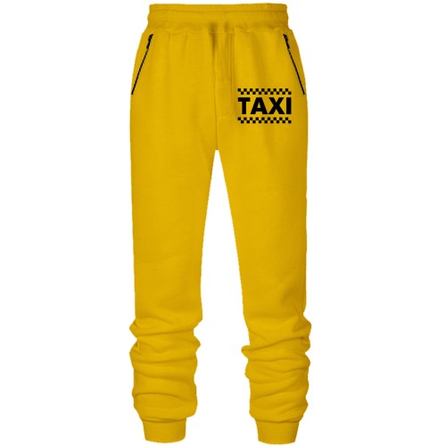 Штаны из футера без начеса Taxi