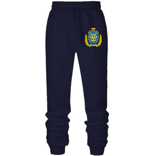 Штани з футера без начісу з гербом Херсонській області