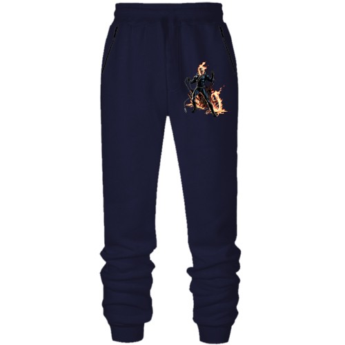 Штаны из футера без начеса с призрачным гонщиком (2)