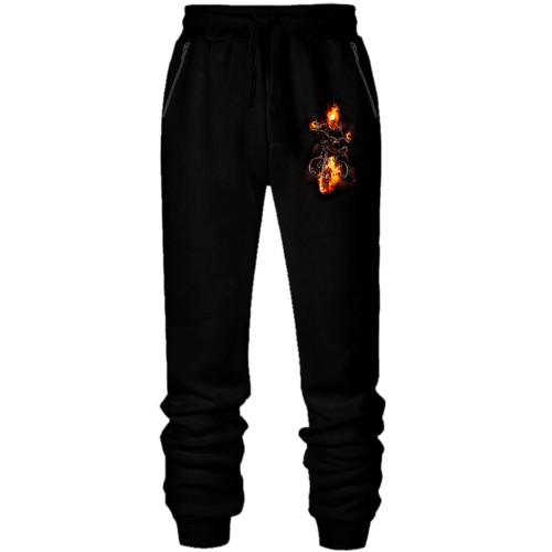 Штани з футера без начісу з примарним вершником