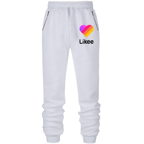 Штани з футера без начісу з логотипом Likee