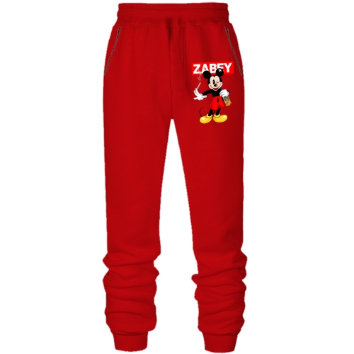 Штаны из футера без начеса Микки Маус Забей