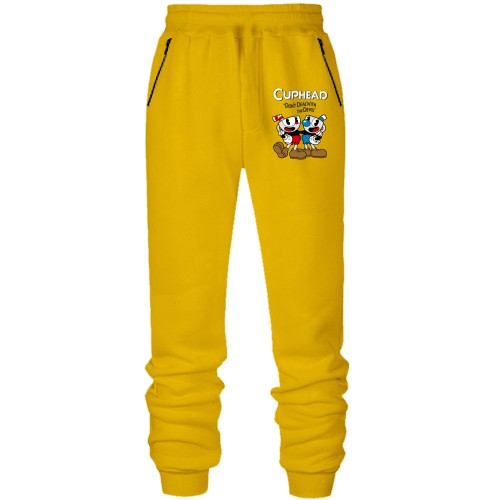 Штани з футера без начісу Cuphead