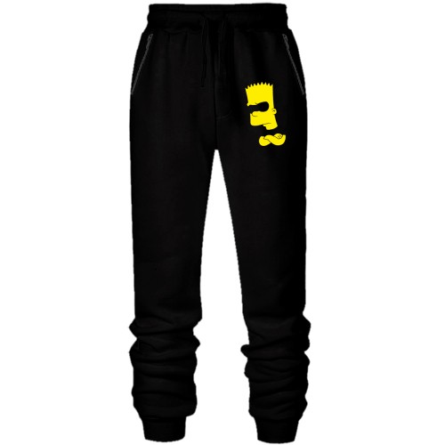 Штани з футера без начісу Барт Сімпсон силует